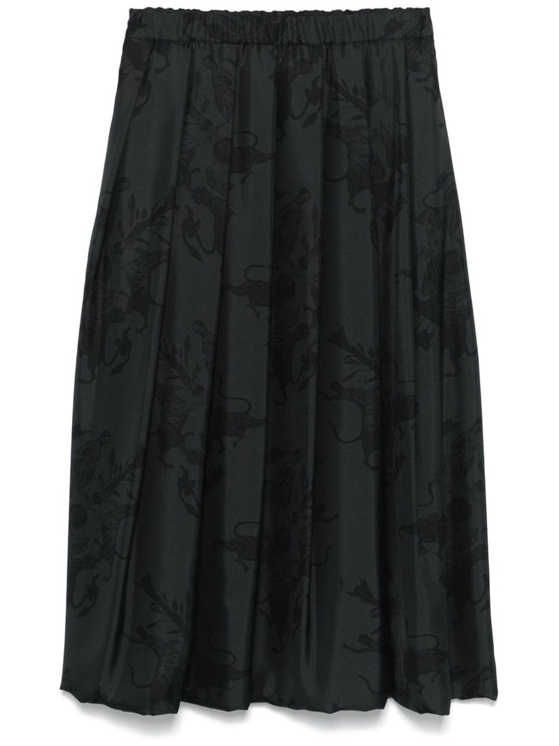 graphic-print midi skirt 1