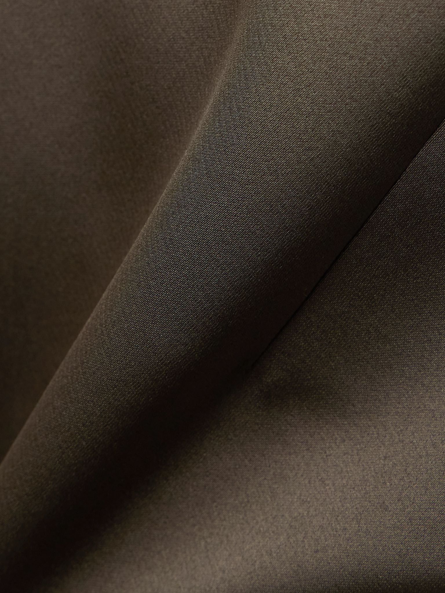 Keeley Mudu strapless duchesse-satin midi dress Brown - 4