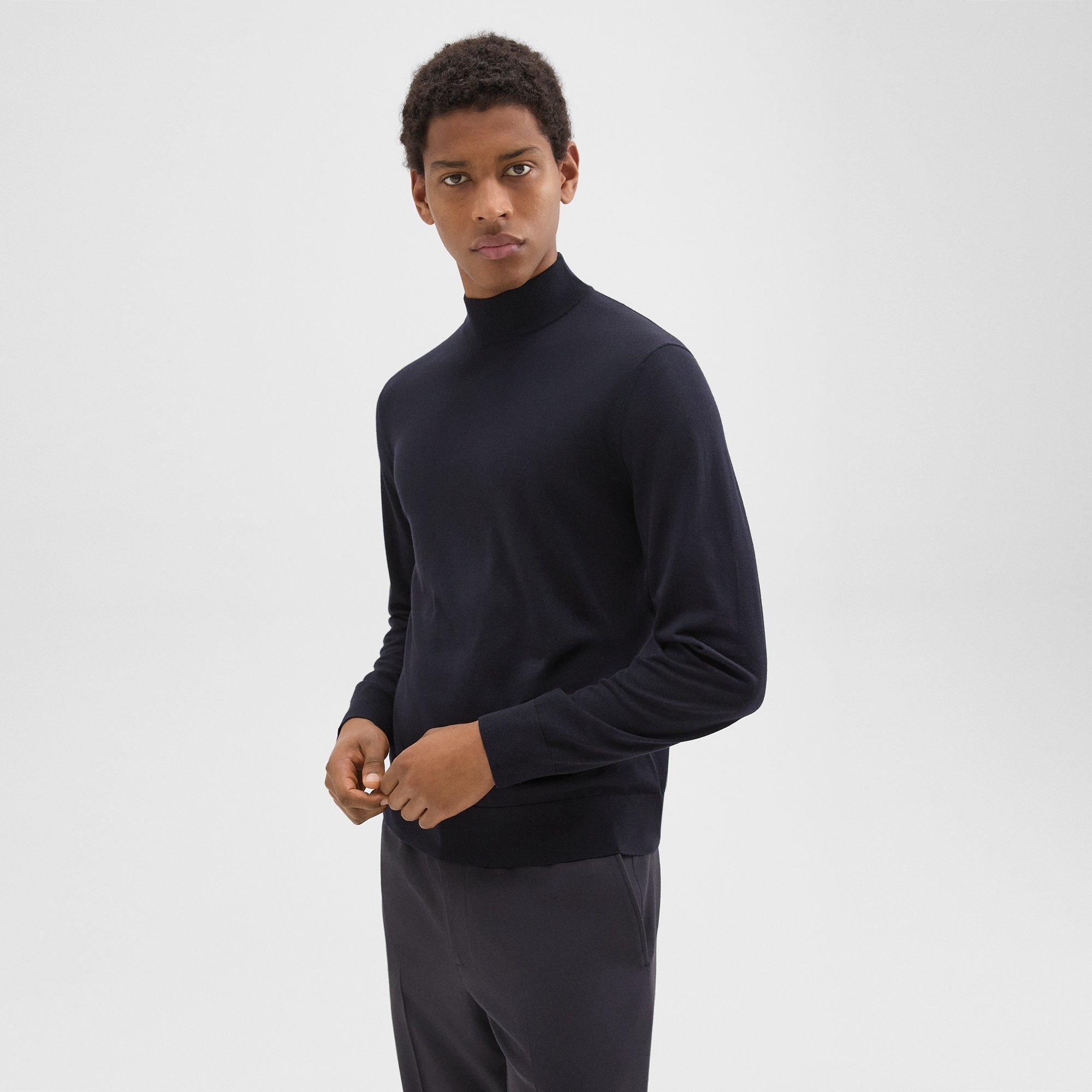 Mock Neck Sweater in Regal Wool - 2