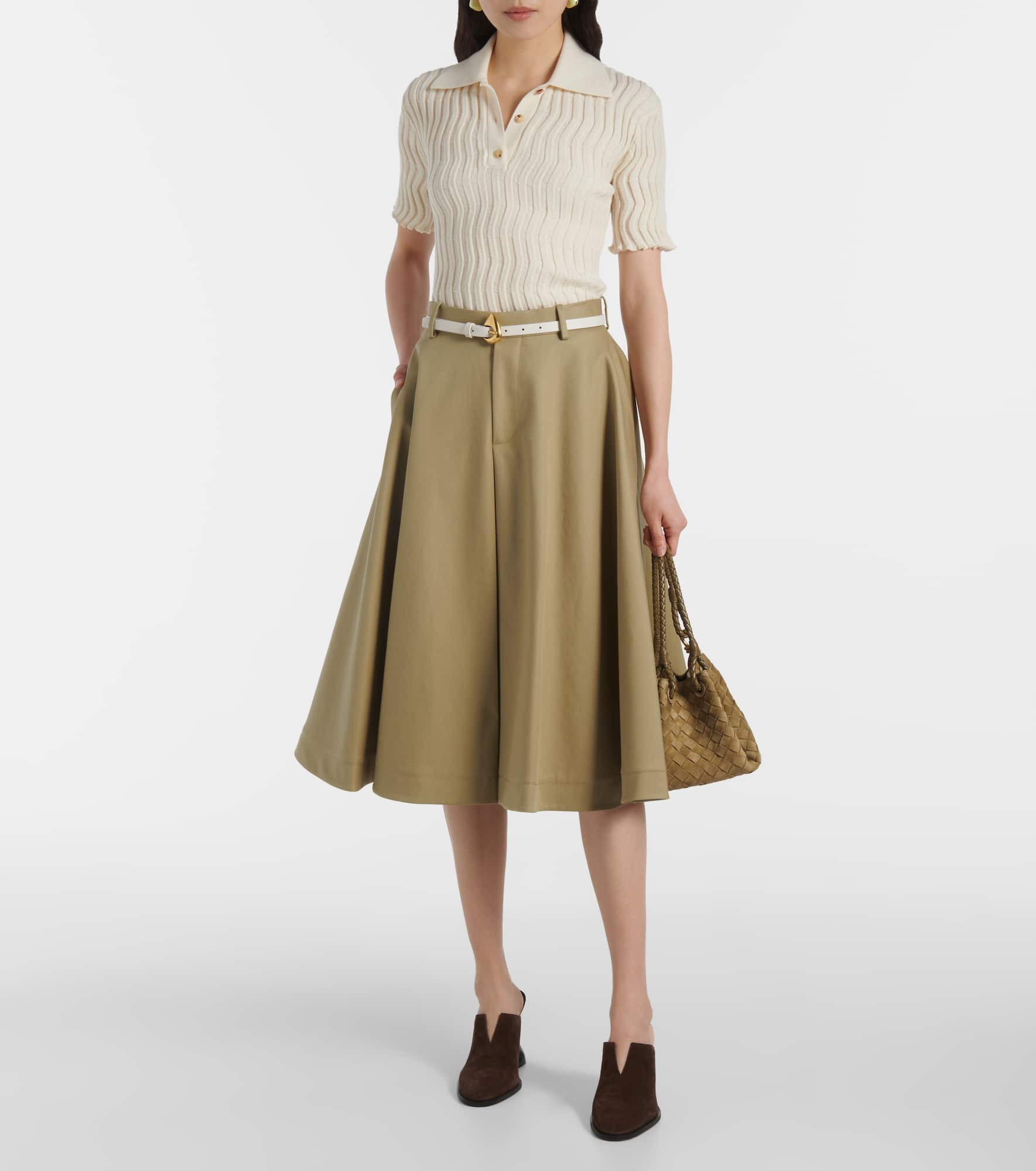 Cotton midi skirt - 2