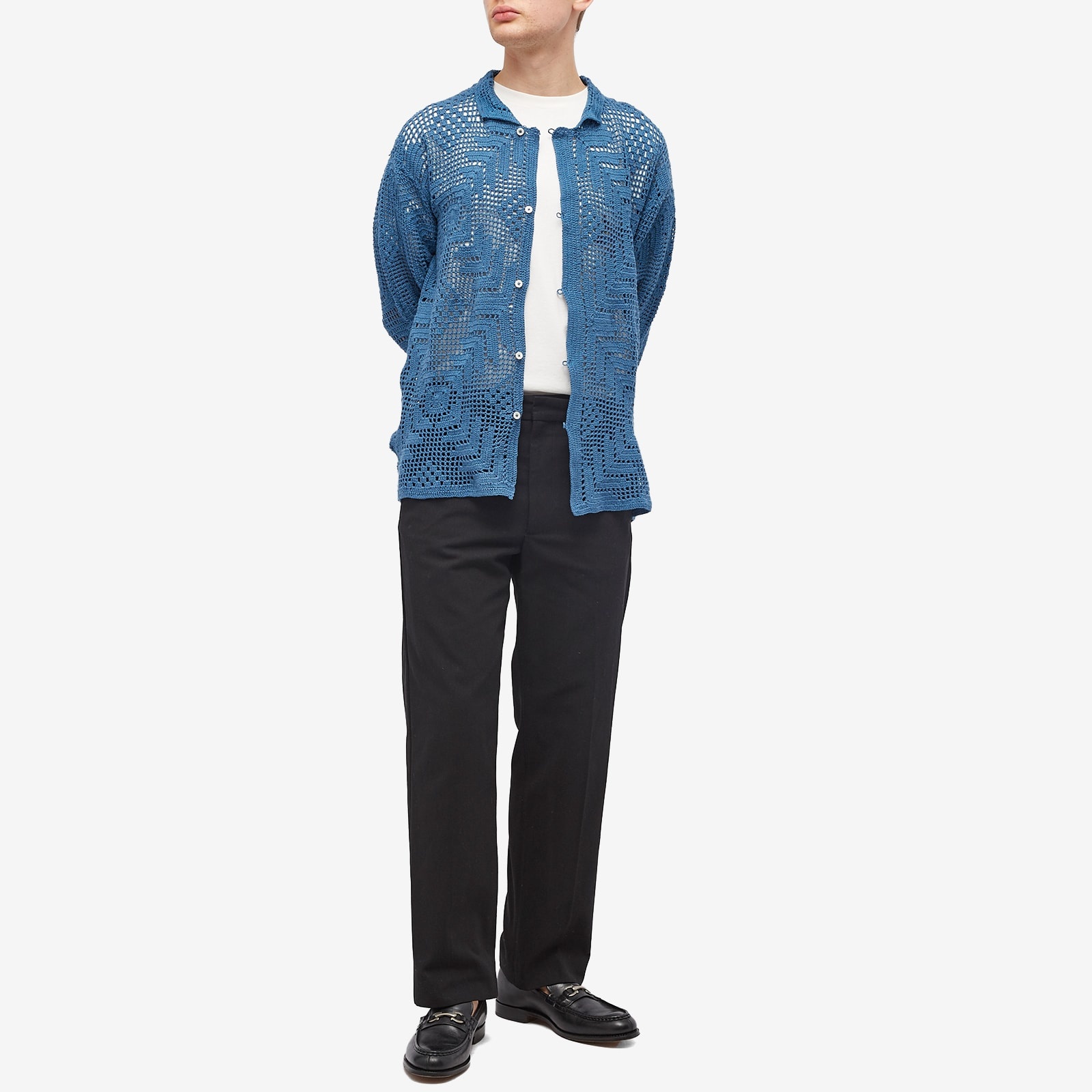 BODE BODE Overdye Crochet Shirt | endclothing | REVERSIBLE