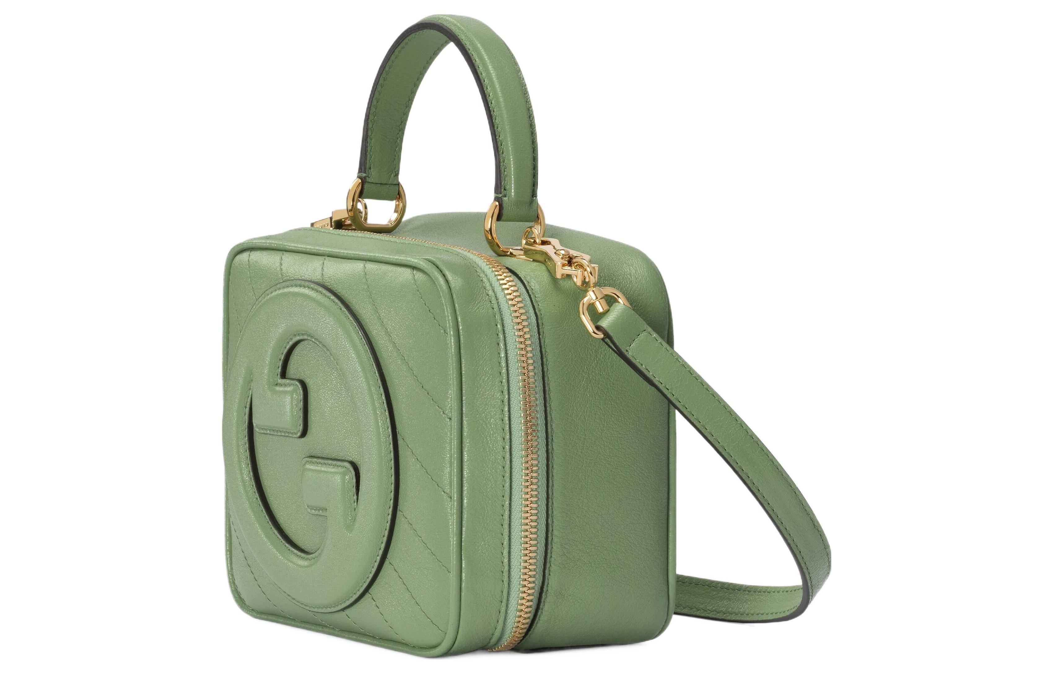 (WMNS) Gucci Blondie Top Handle Bag 'Green Soil Grass' 744434-1IV0G-3509 - 2