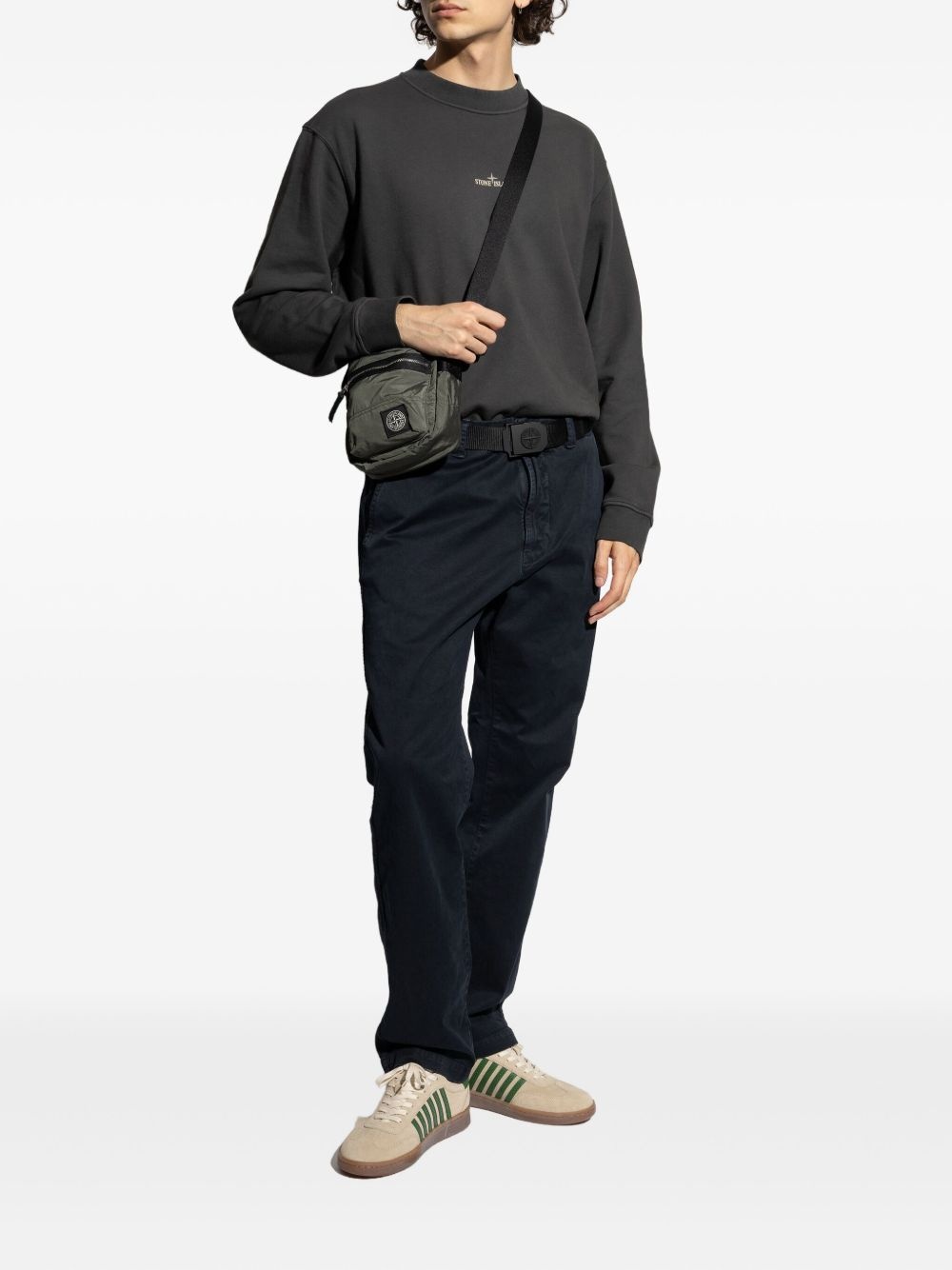 logo-embroidered crew-neck sweatshirt - 2