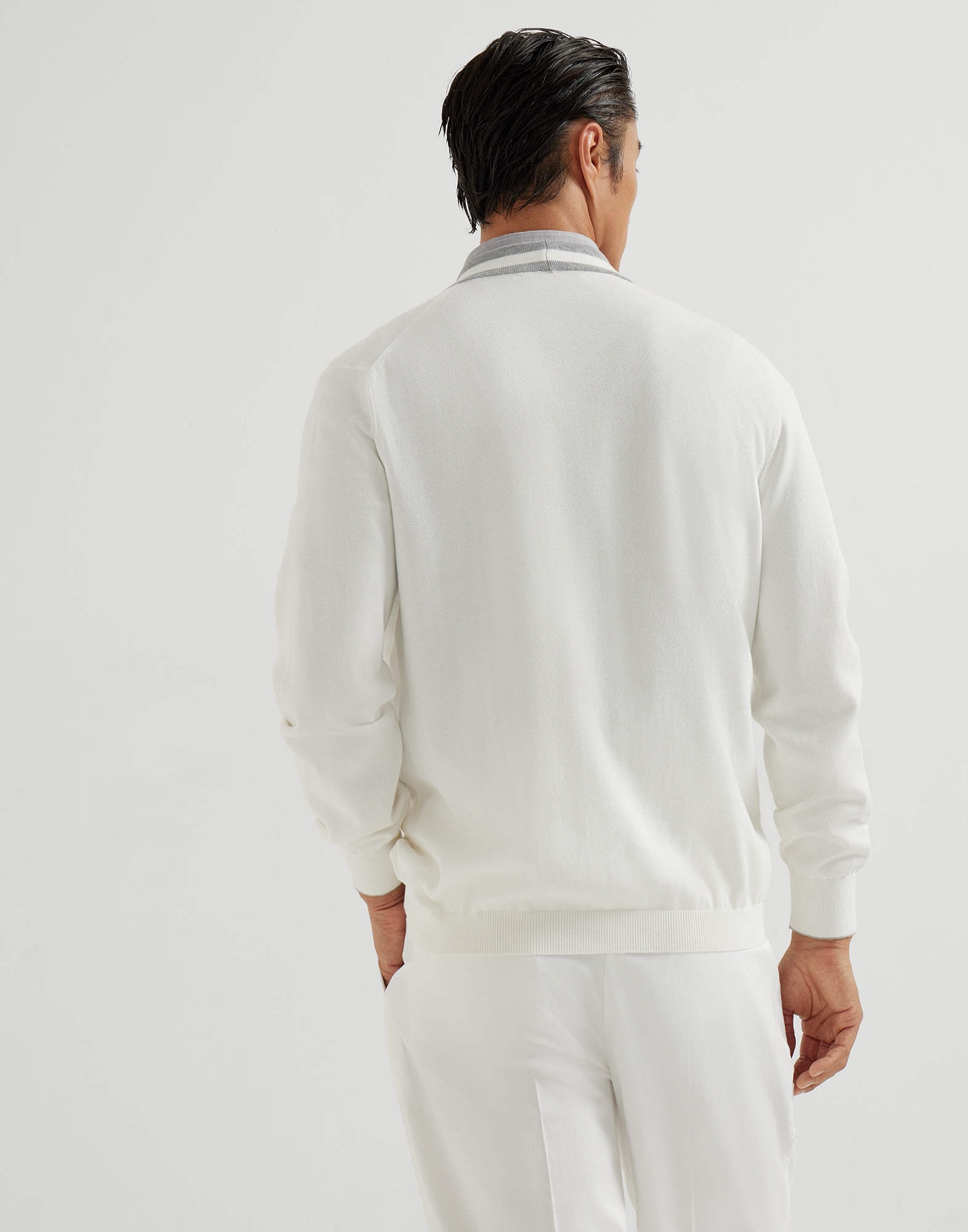 Cotton cardigan with logo - 2