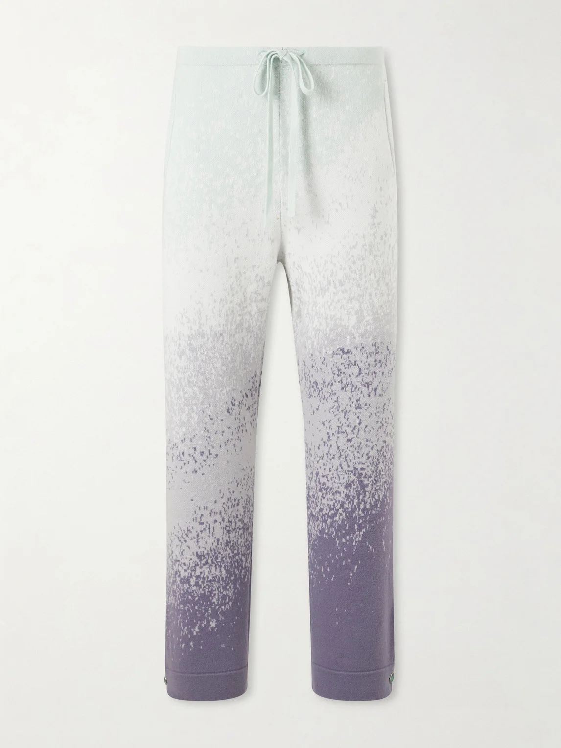 Ombre Straight-Leg Cashmere Trousers - 1