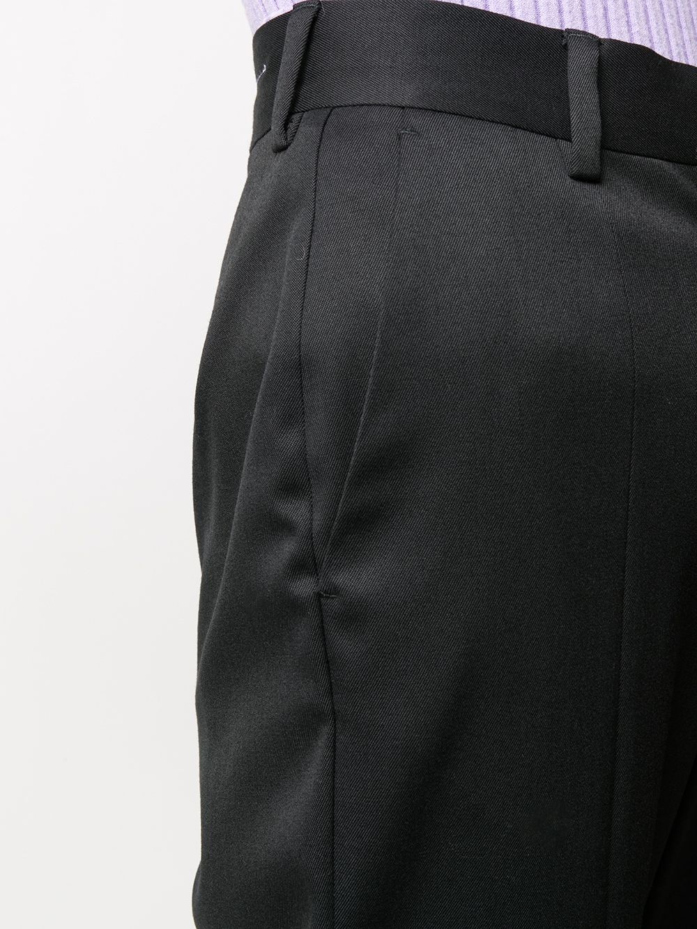 zip-cuff tailored trousers - 5