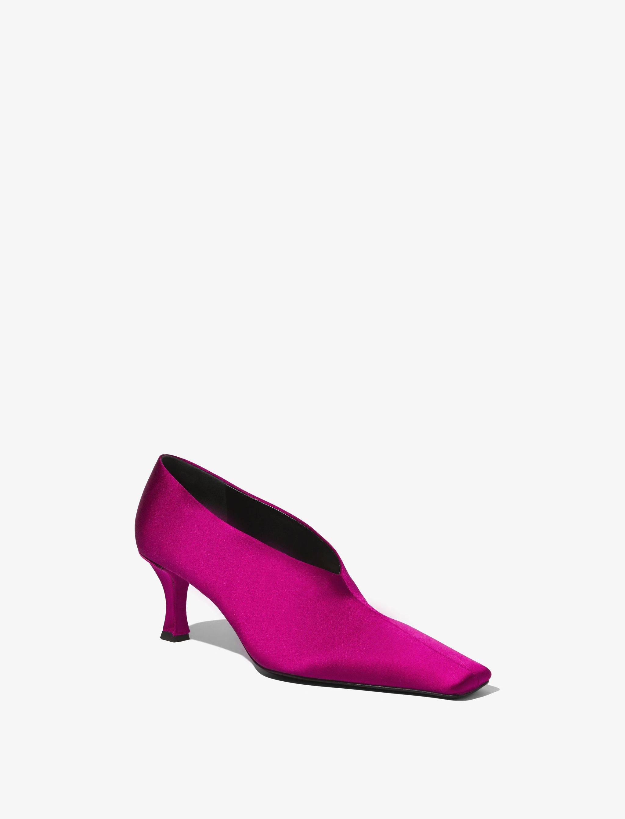Satin Trap Pumps - 2