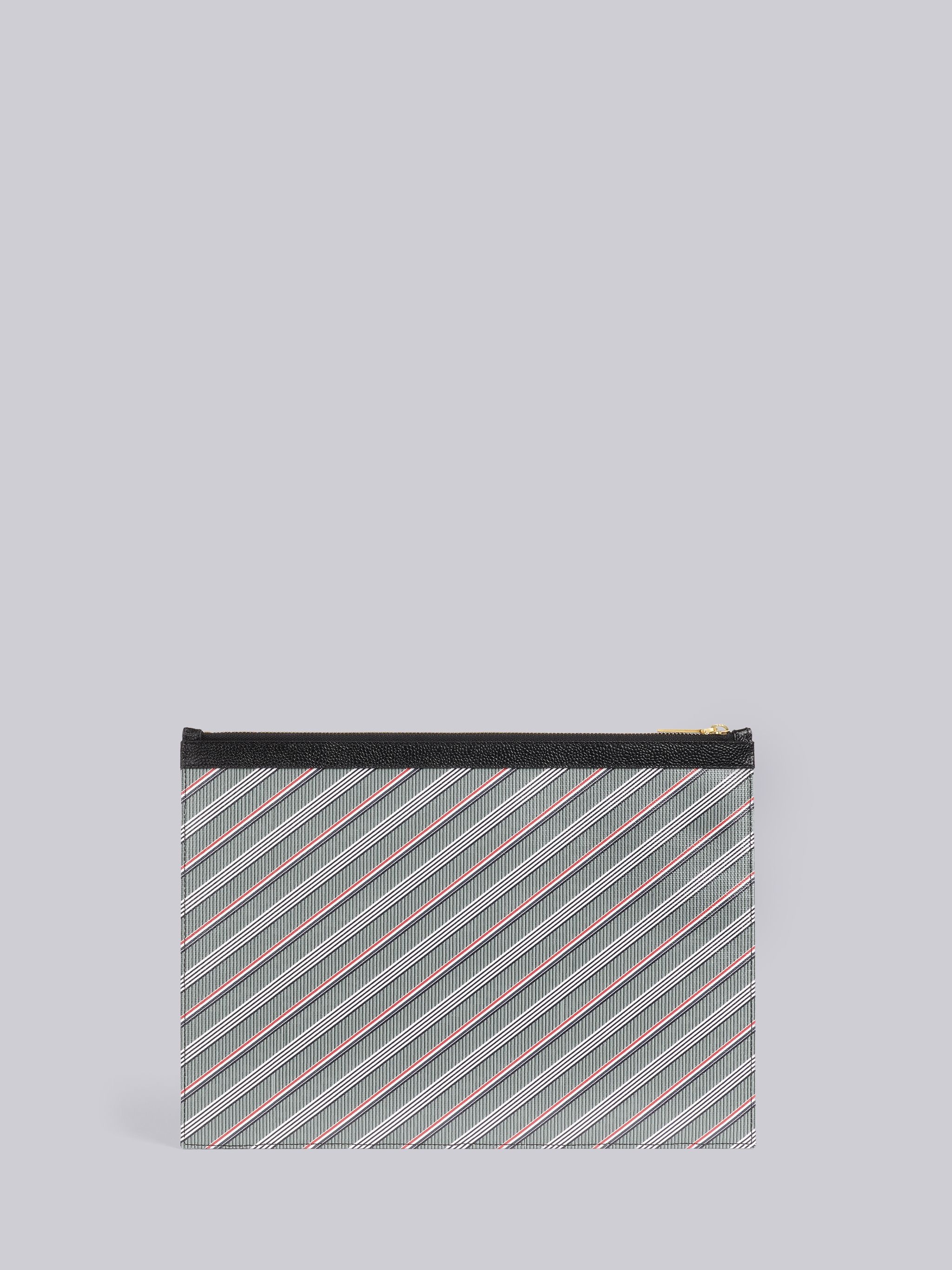 Medium Grey Monogram Coated Canvas Medium Zippered Document Holder - 3