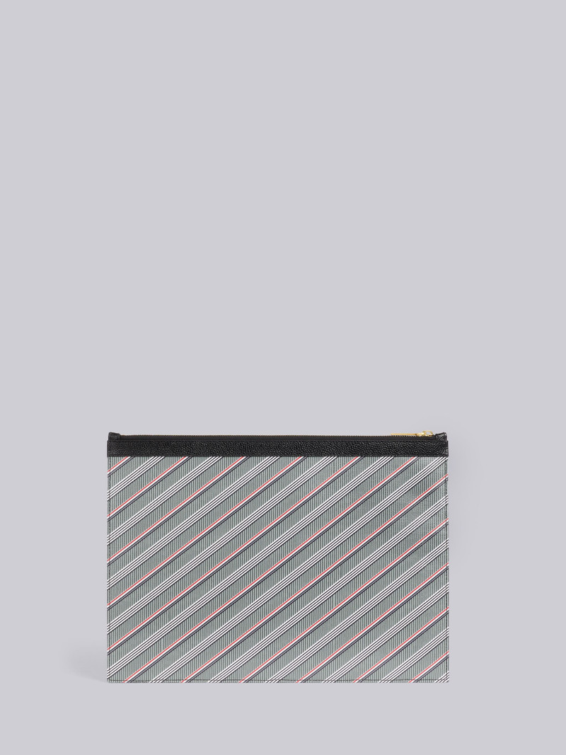 Medium Grey Monogram Coated Canvas Medium Zippered Document Holder 3