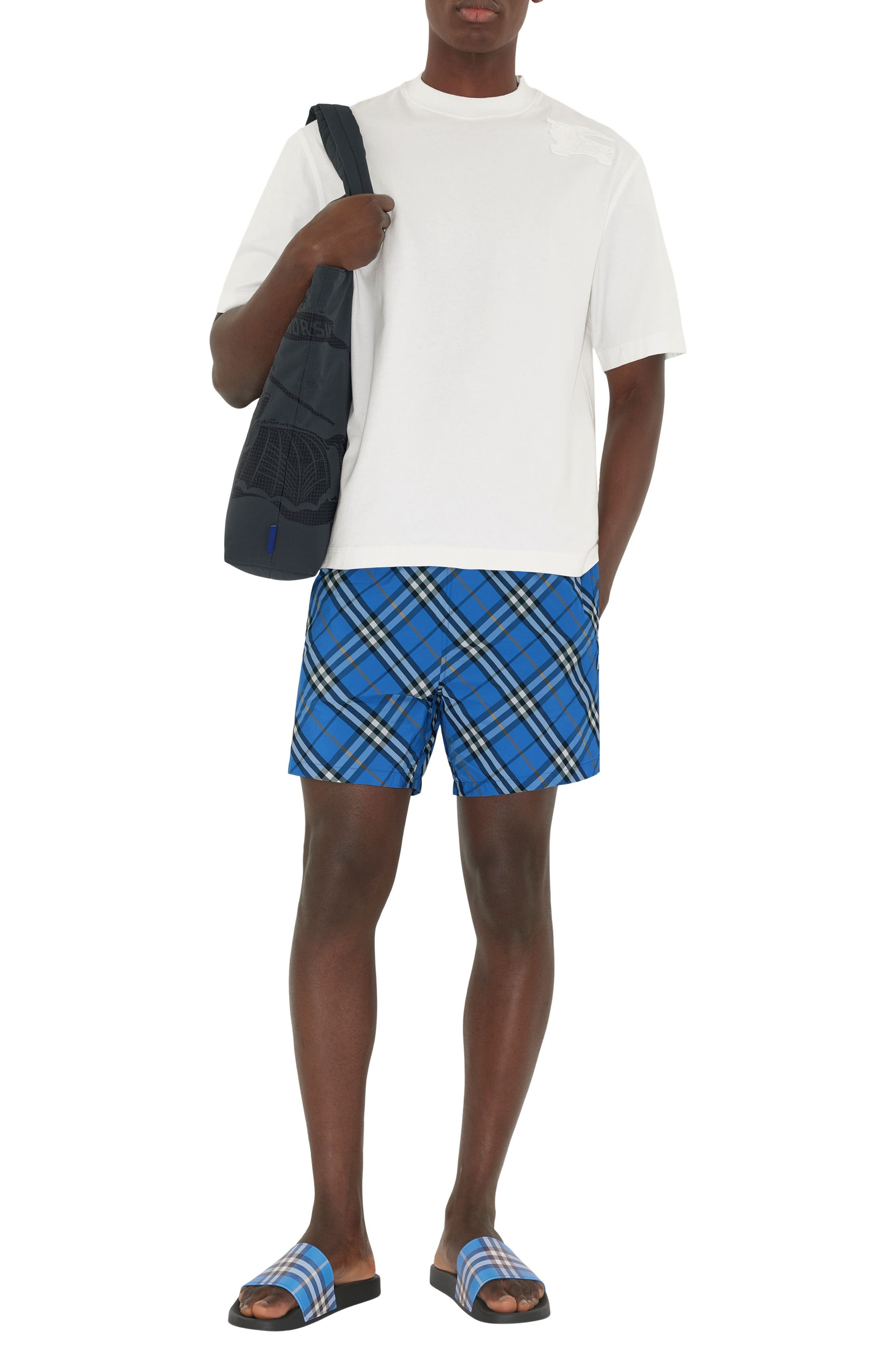 burberry Check Sport Slide in Hyacinth at Nordstrom - 2
