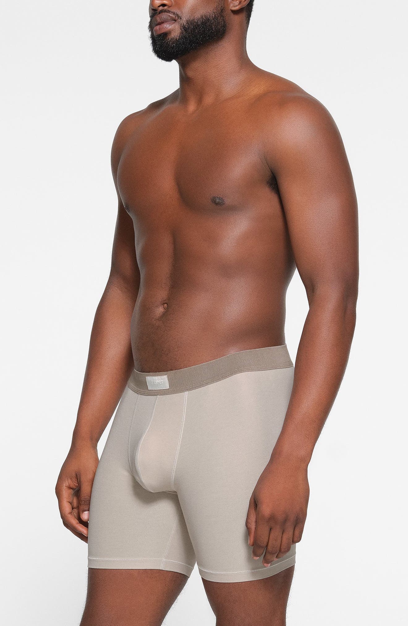 SKIMS 3-Pack 5-Inch Stretch Cotton & Modal Boxer Briefs in Stone Multi at Nordstrom - 4