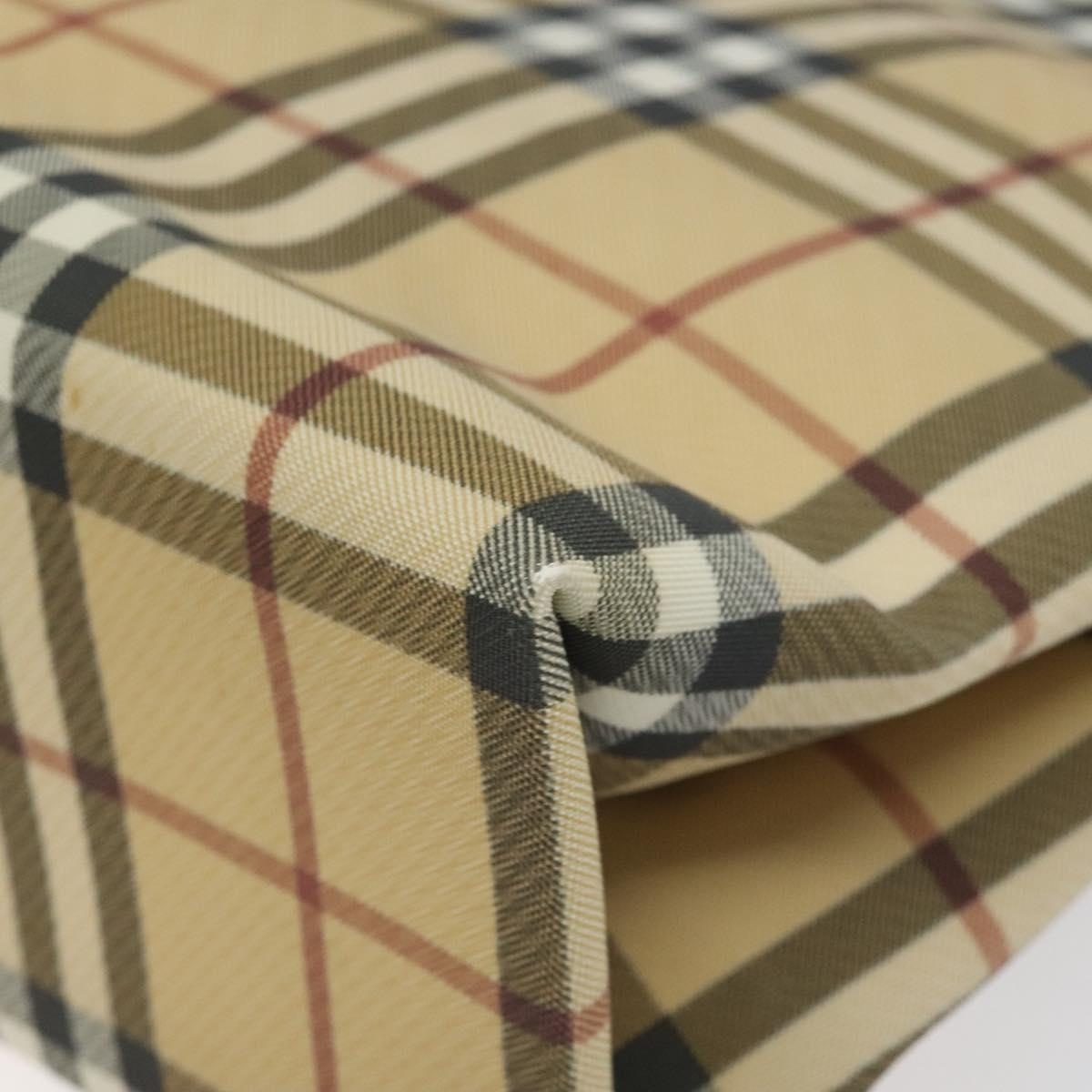 Burberry Nova Check Hand Bag Pvc Beige - 15