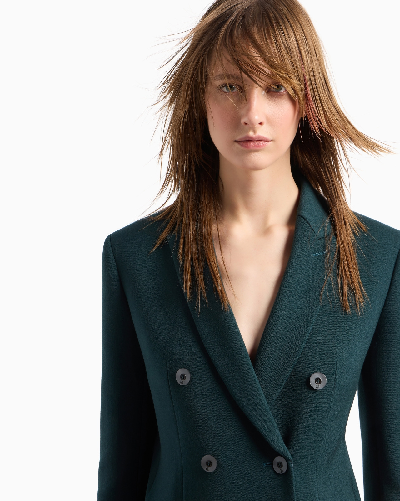 Double-breasted jacket in stretch double-sided wool - 5