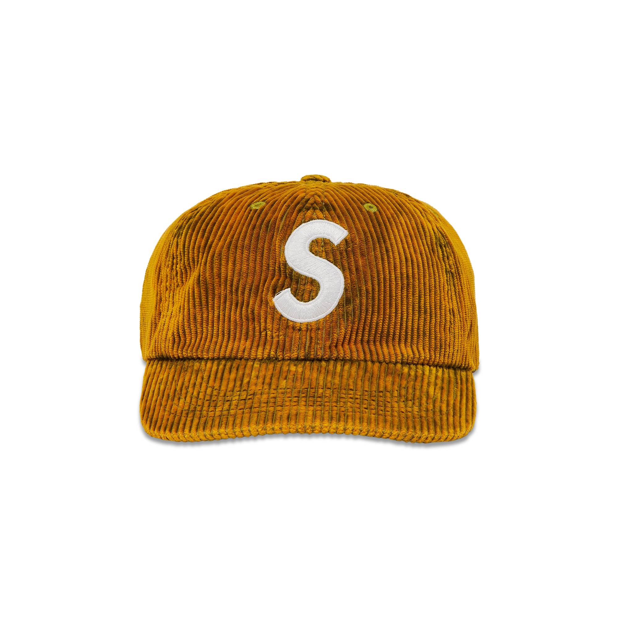 Supreme Corduroy S Logo 6-Panel 'Bleached Olive' - 1