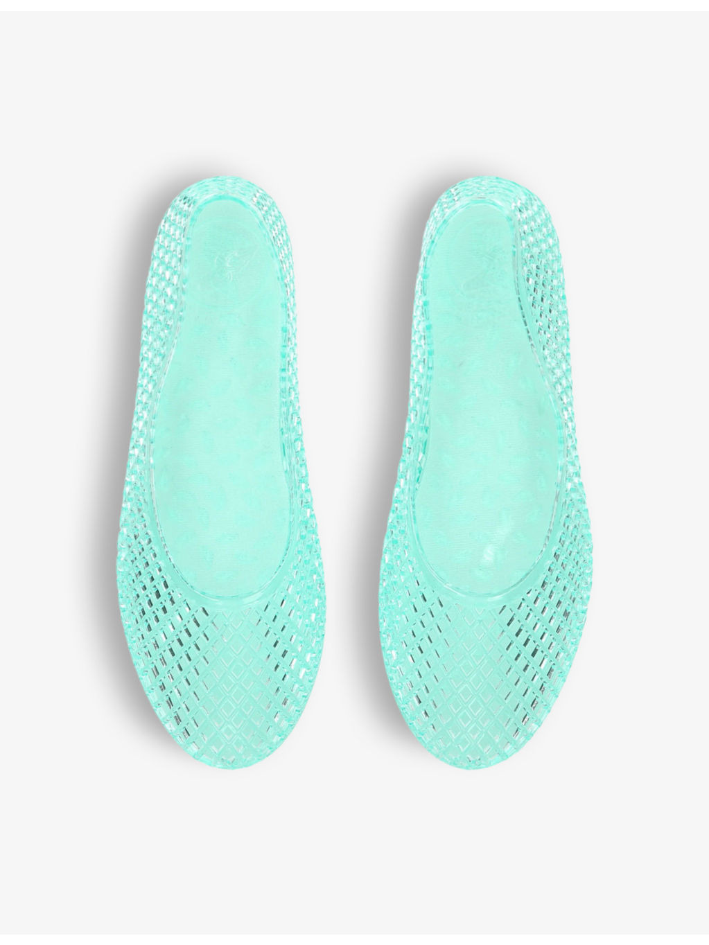 Iro mesh-textured PVC flats - 2