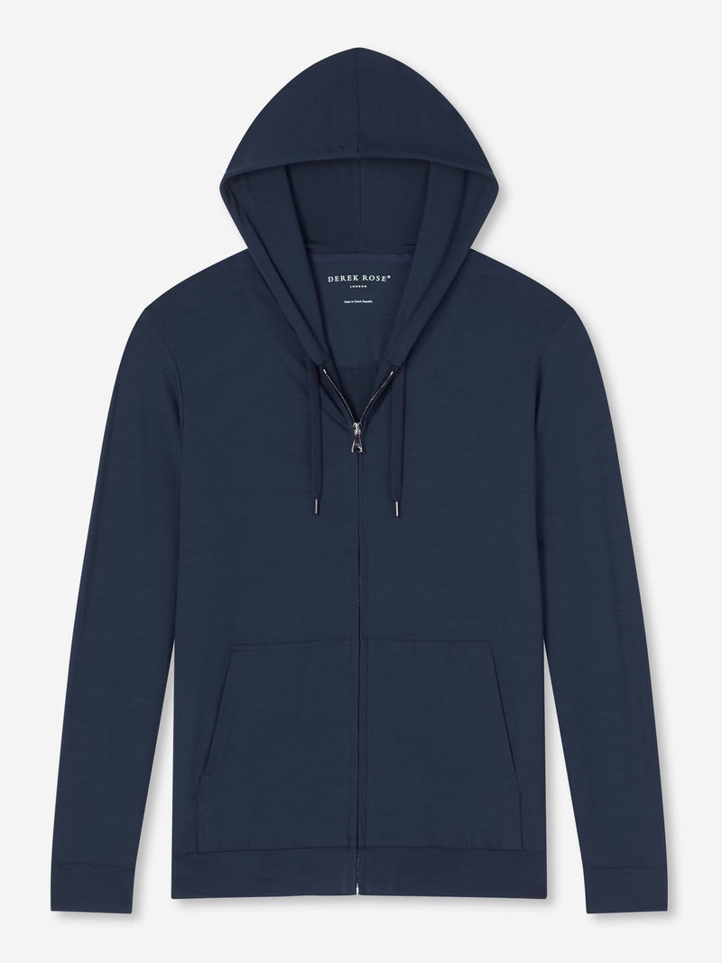 Men's Hoodie Basel Micro Modal Stretch Navy - 1