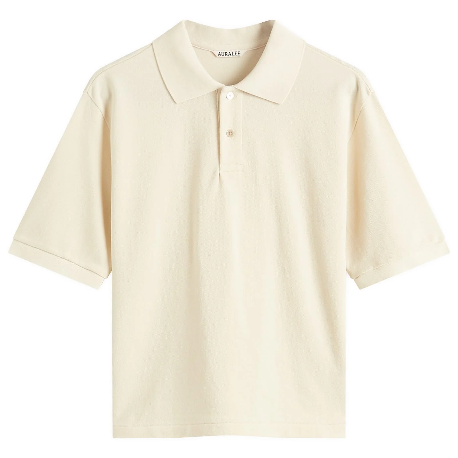 Auralee High Gauge Pique Polo - 1