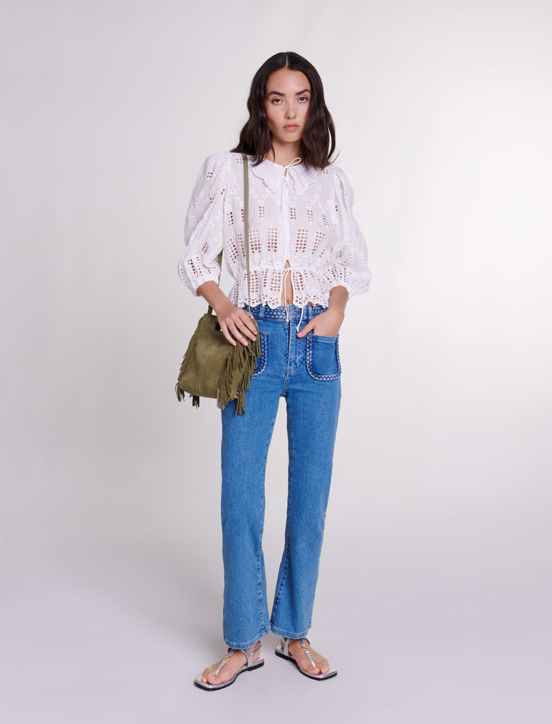 maje Mid-rise jeans outlook