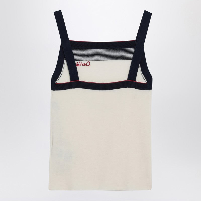 Valentino Top With Chez Valentino Embroidery In Wool Women - 2