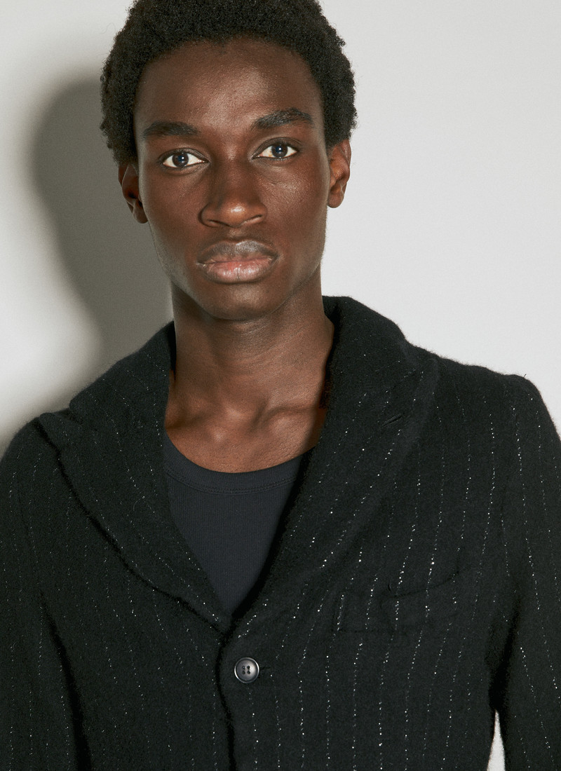 Comme des Garçons Homme Plus Lamé Pinstripe Blazer outlook