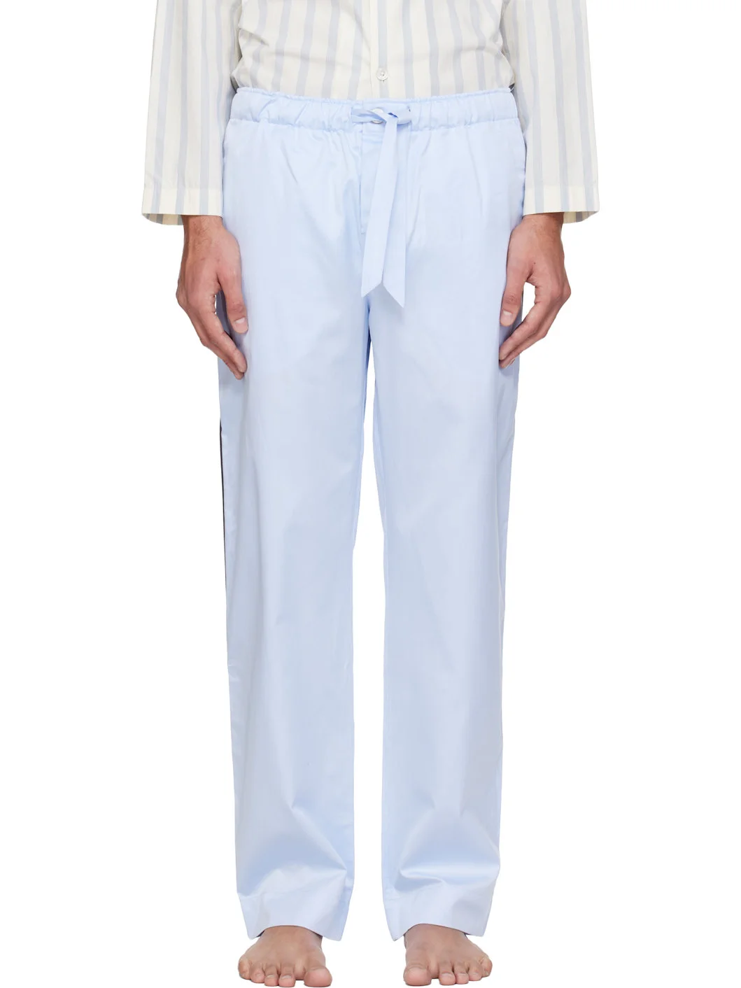 Blue Sateen Pyjama Pants - 1