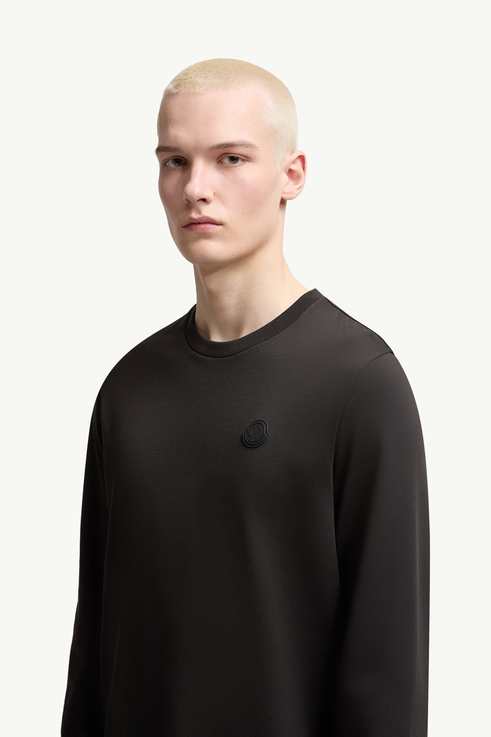 Graphic Logo Long Sleeve Cotton T-Shirt - 4