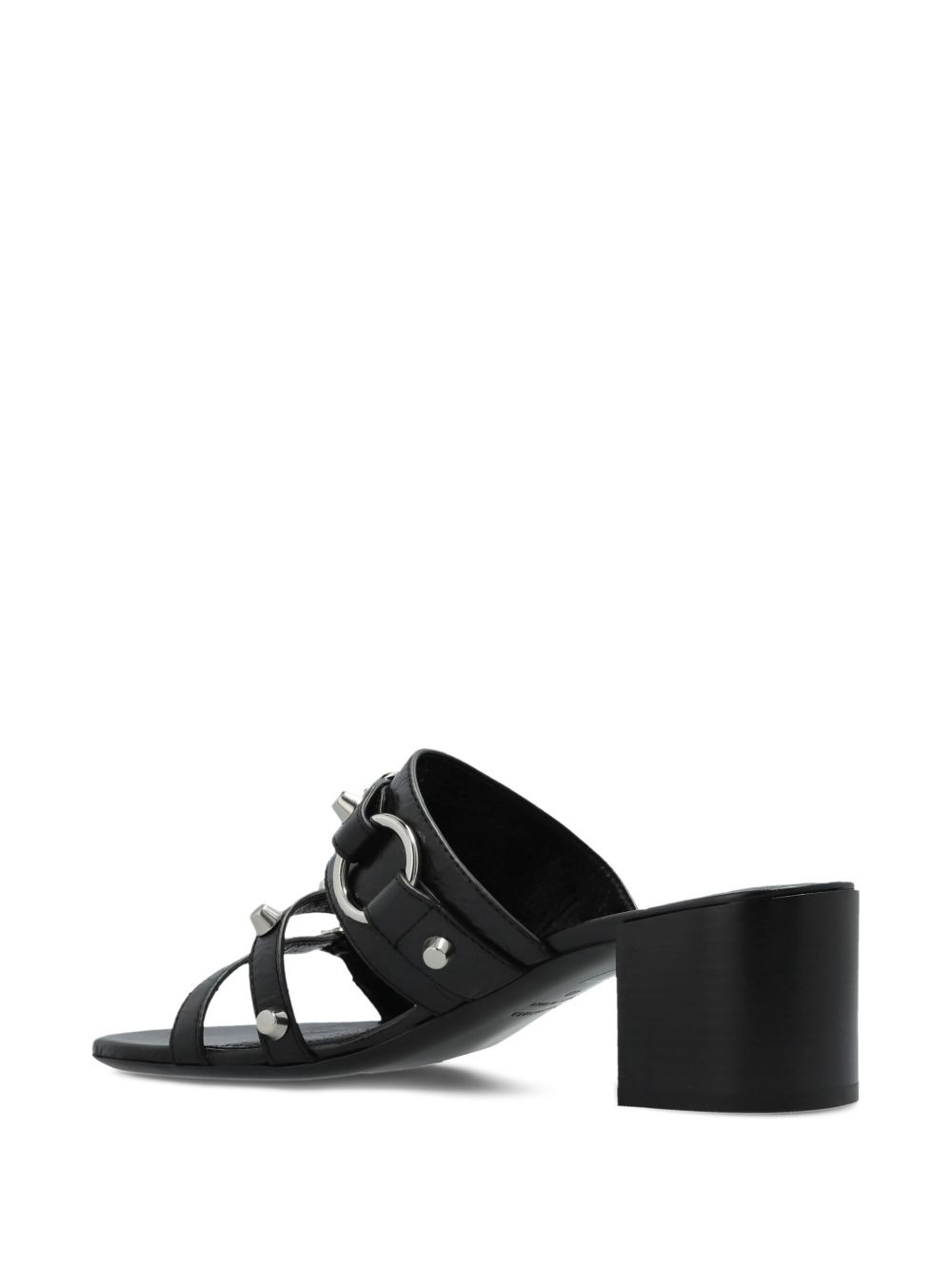 65mm leather heeled sandals - 3