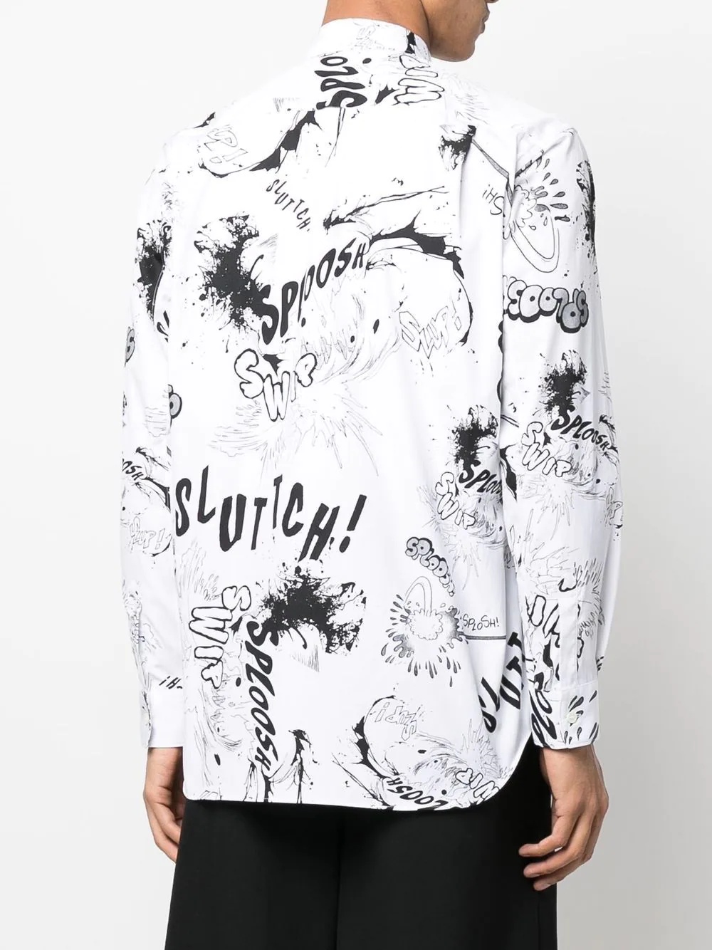 comics-print long-sleeve shirt - 4