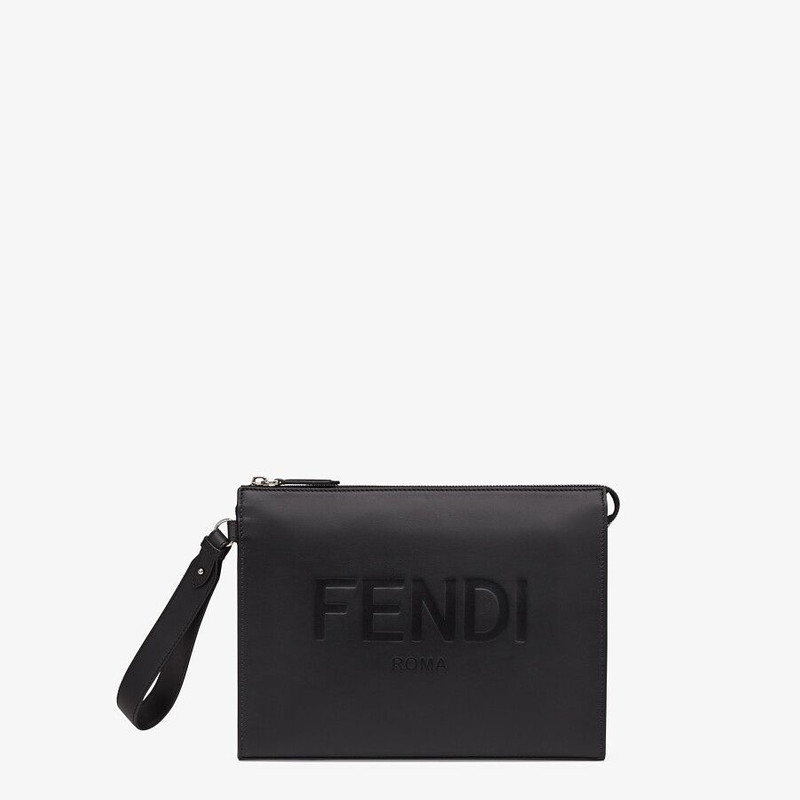 Black leather pouch 1