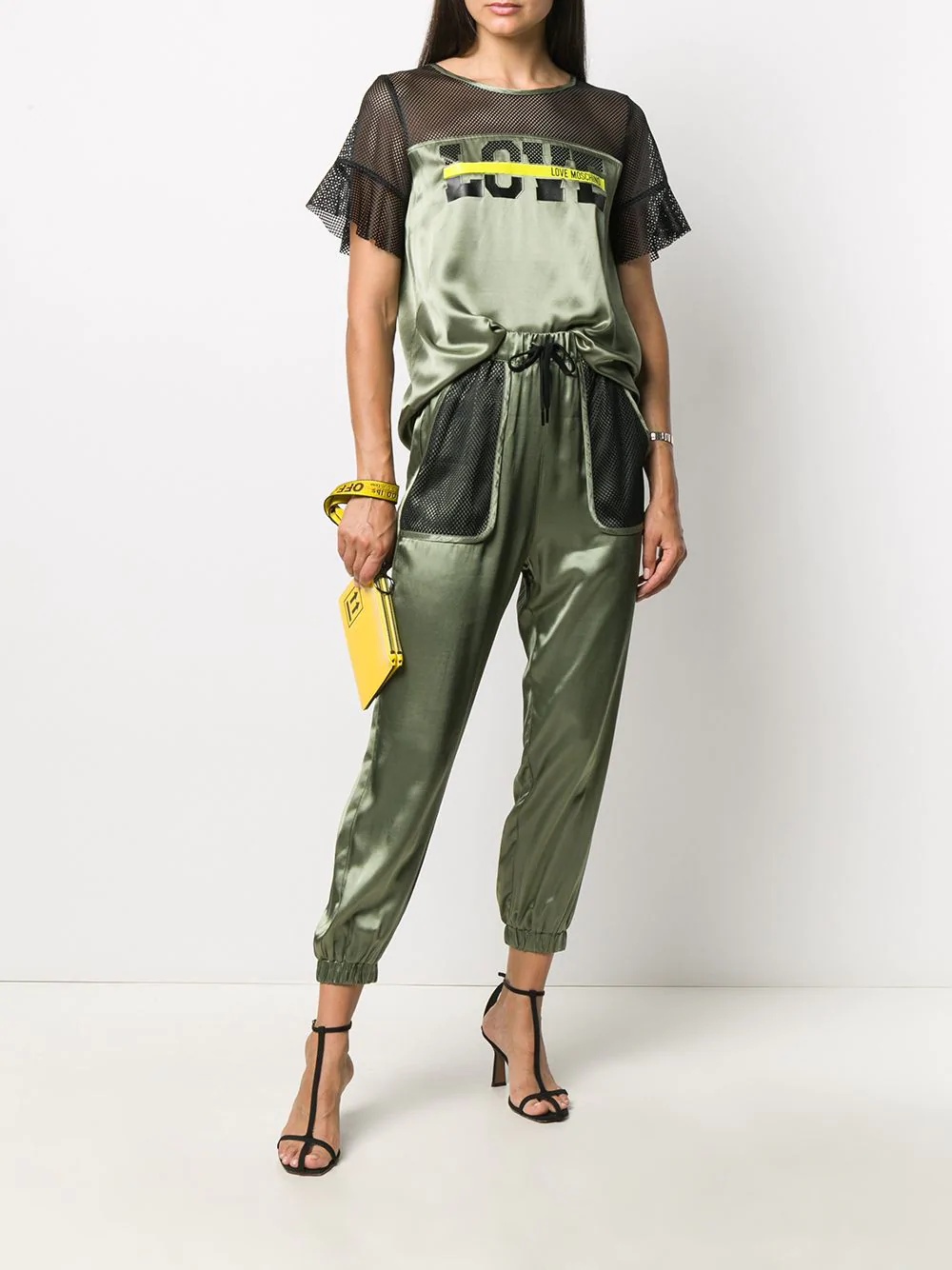 mesh-pocket trousers - 2