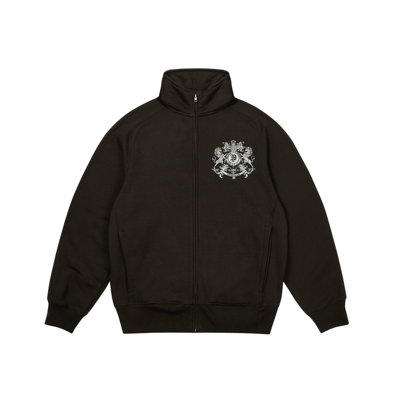 CREST SWEAT BLACK 1