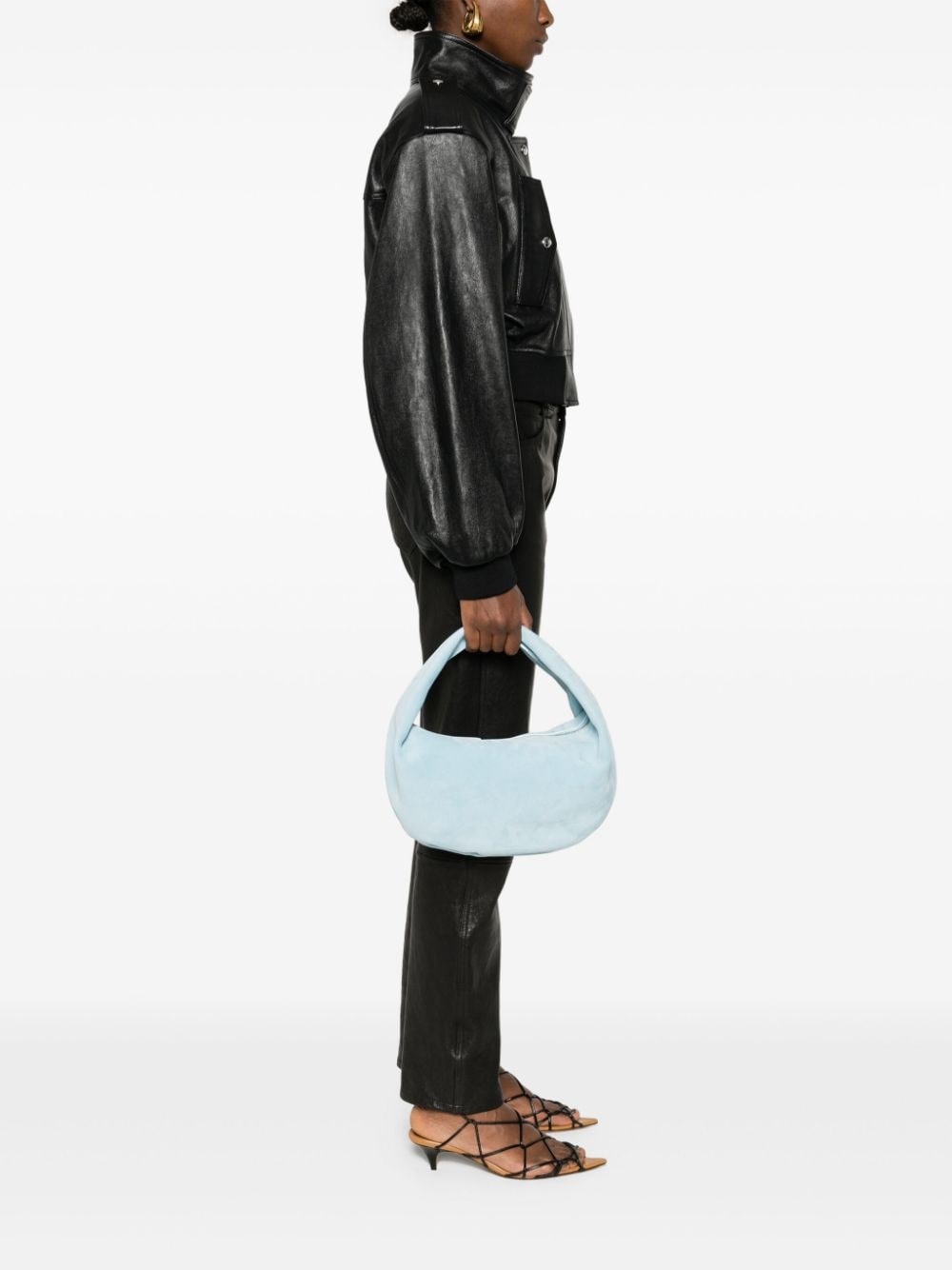 medium Olivia suede shoulder bag - 2