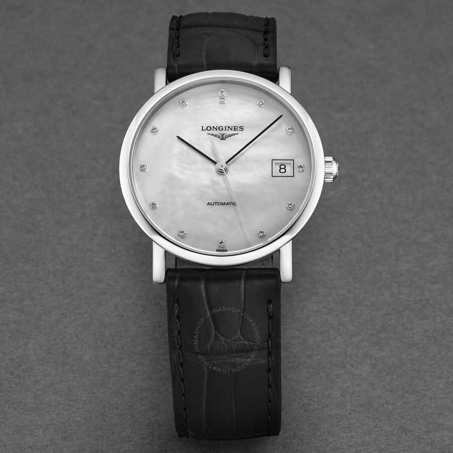 Longines Elegant Automatic Diamond White Dial Ladies Watch L4.809.4.87.2 - 4