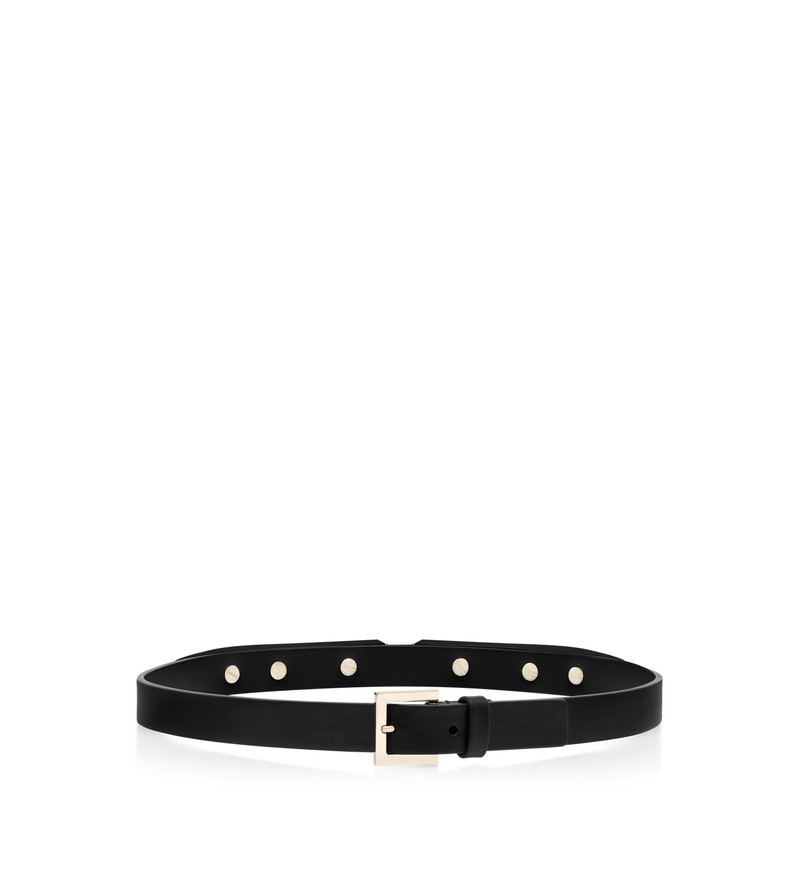 TOM FORD NAPPA LEATHER AND PLEXIGLASS DECO BELT outlook