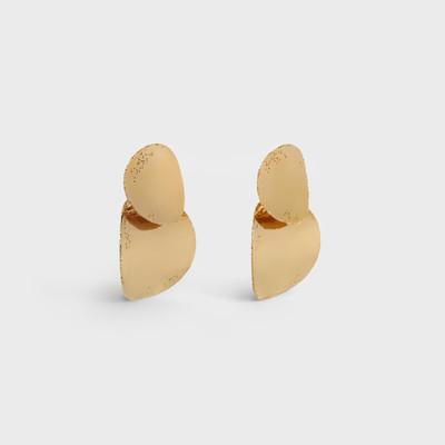 CELINE MOUVEMENT MODERNE MOON EARRINGS IN BRASS WITH GOLD FINISH outlook