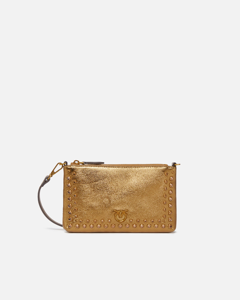 LAMINATED EVENING CROSSBODY BAG WITH RHINESTONES 1