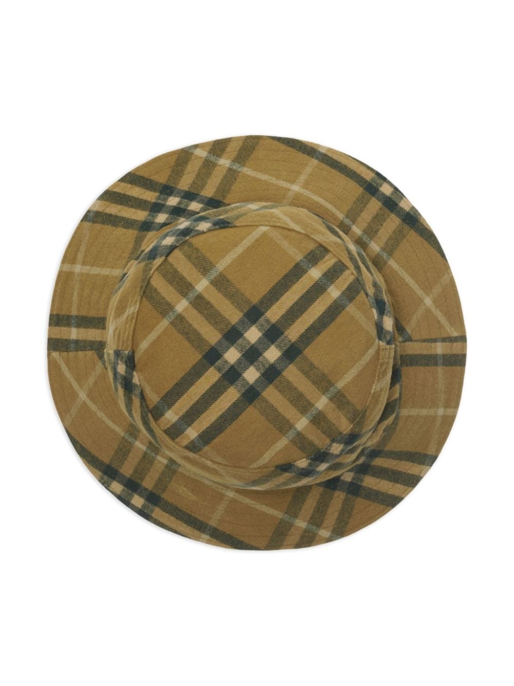 checkered cotton bucket hat - 2
