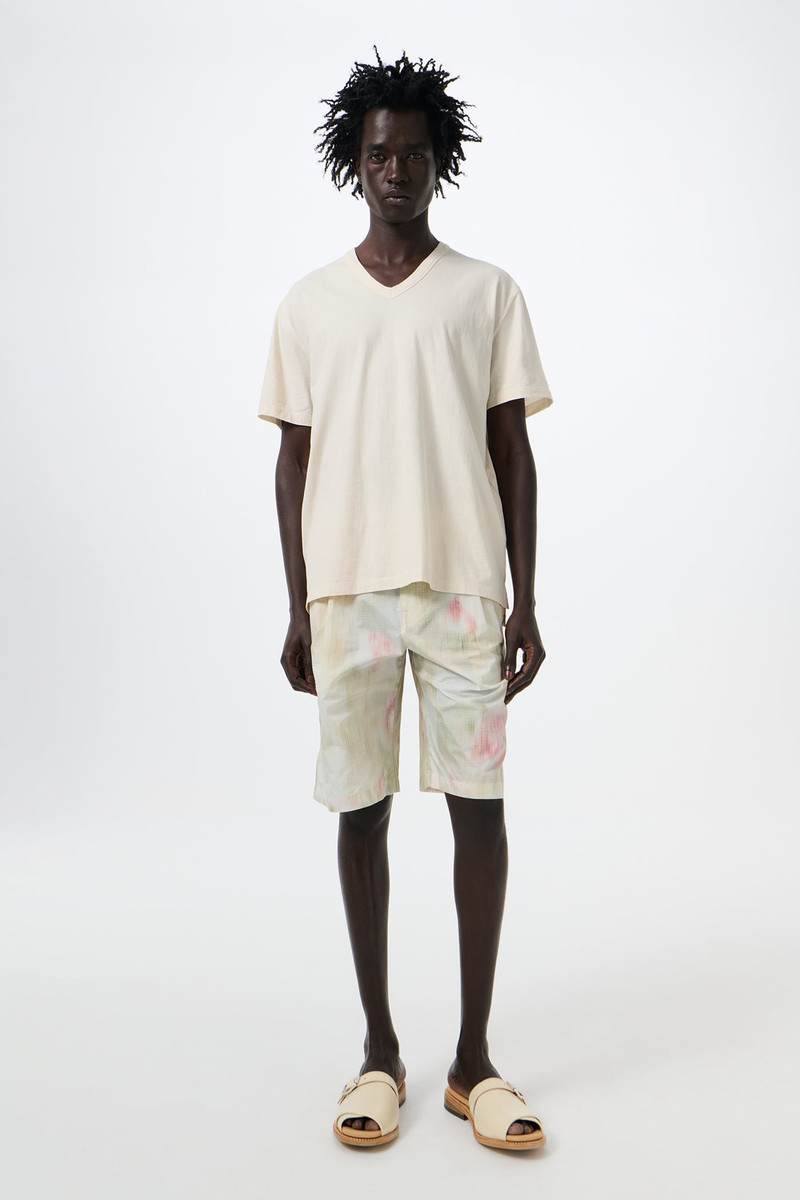 Our Legacy Gorge V-Neck Cream High Twist Jersey outlook