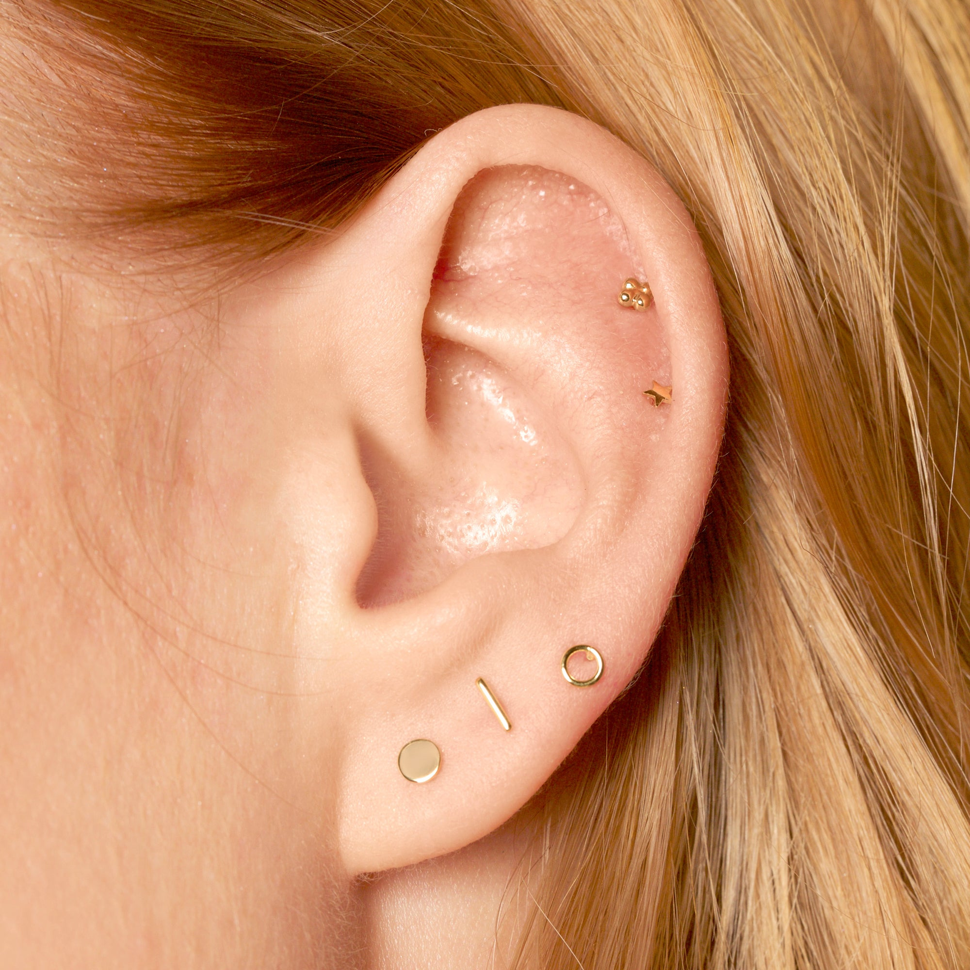Tiny Dot Stud Earring - 6