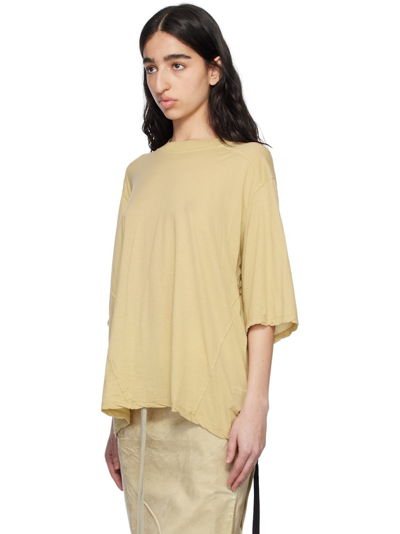 Rick Owens DRKSHDW Beige Hollywood Walrus T-shirt outlook