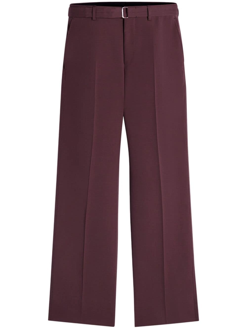 belted tailored trousers - 1