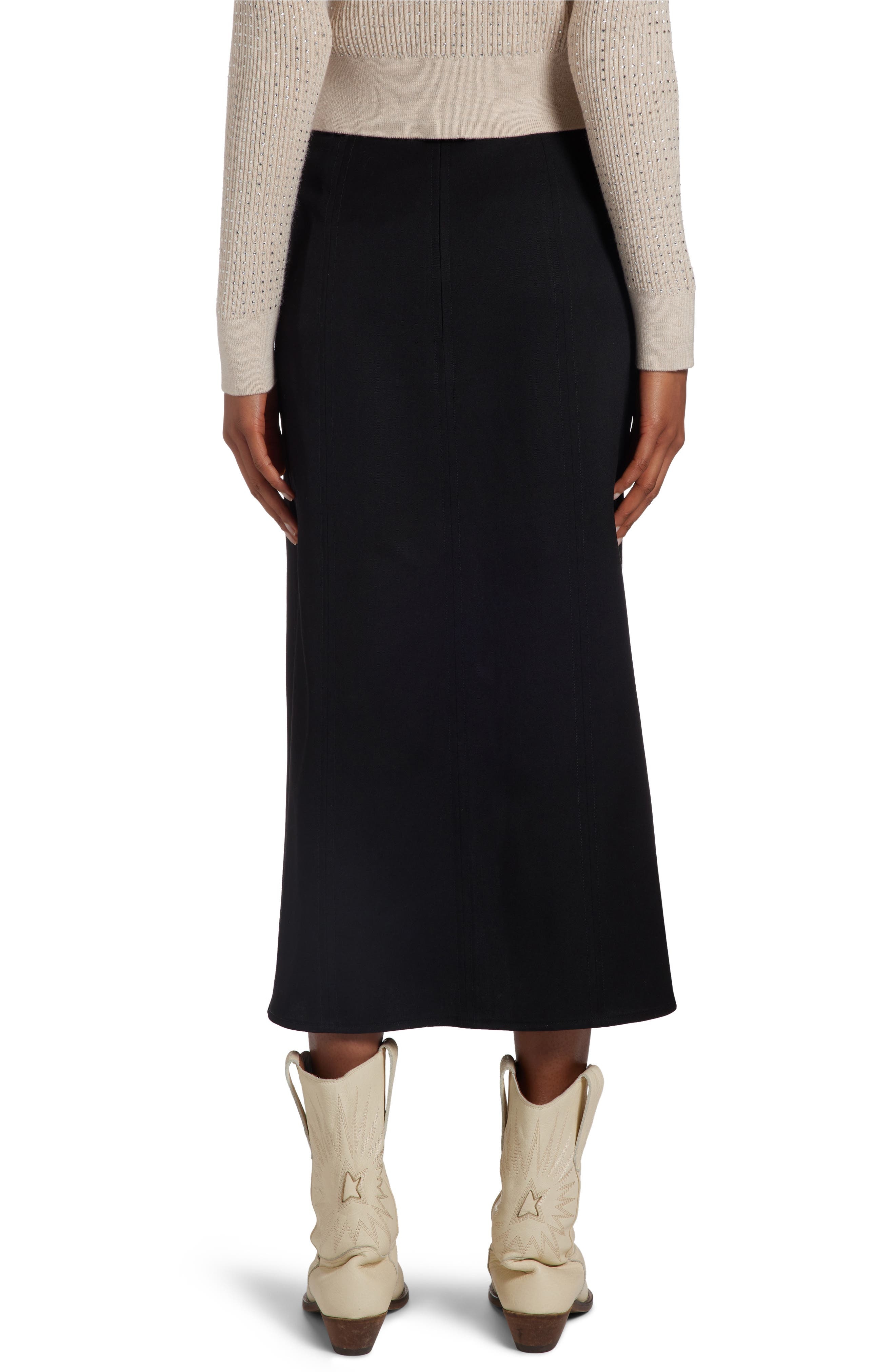 Virgin Wool Midi Skirt - 3