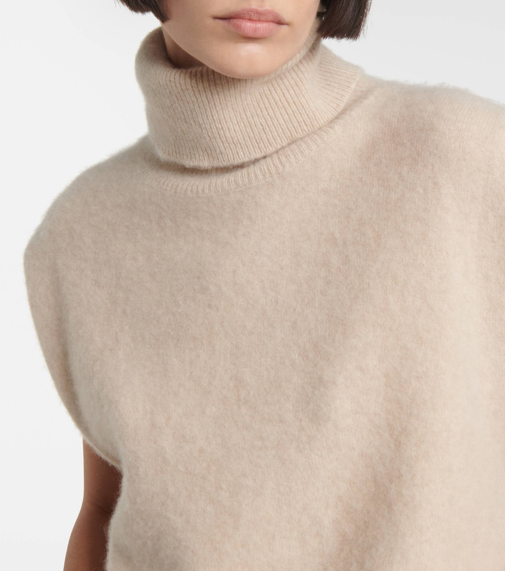 Cashmere turtleneck vest - 4