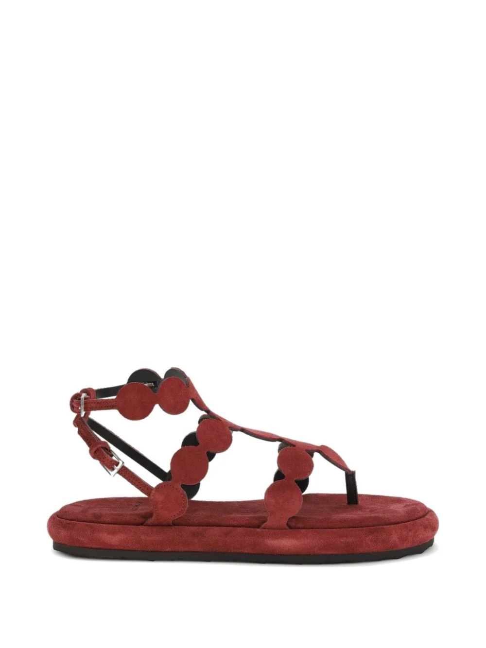red flat sandals - 1