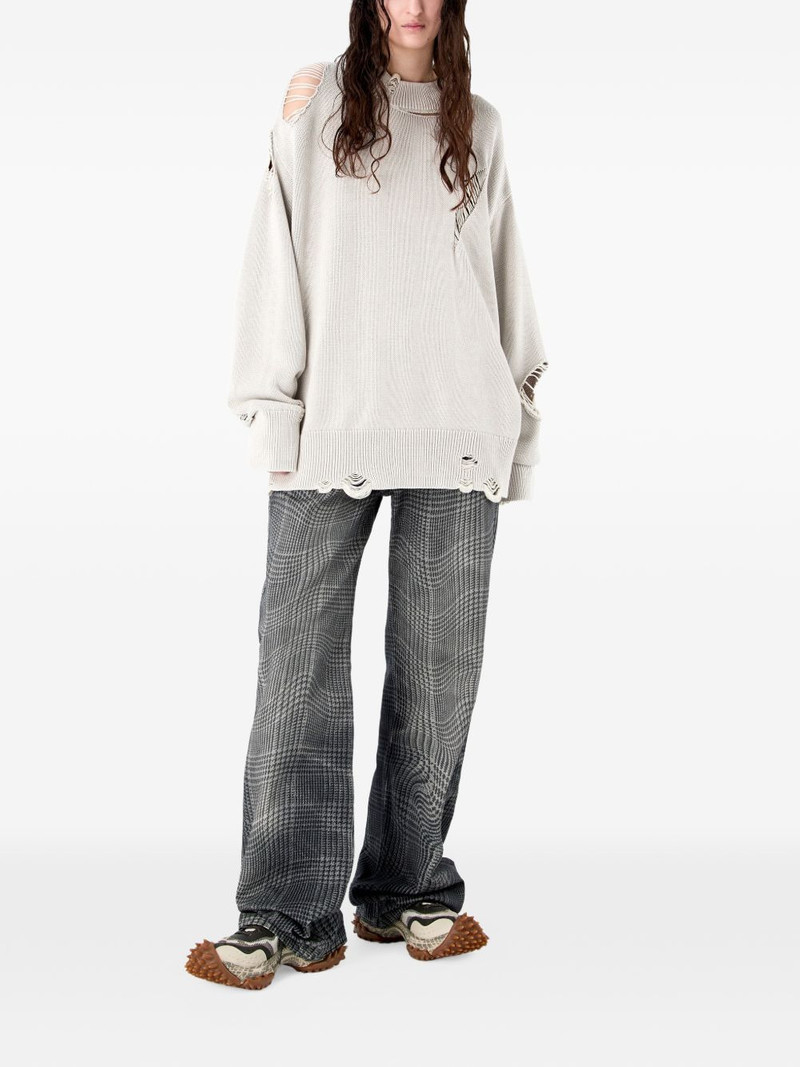CAMPERLAB distressed crewneck sweater outlook