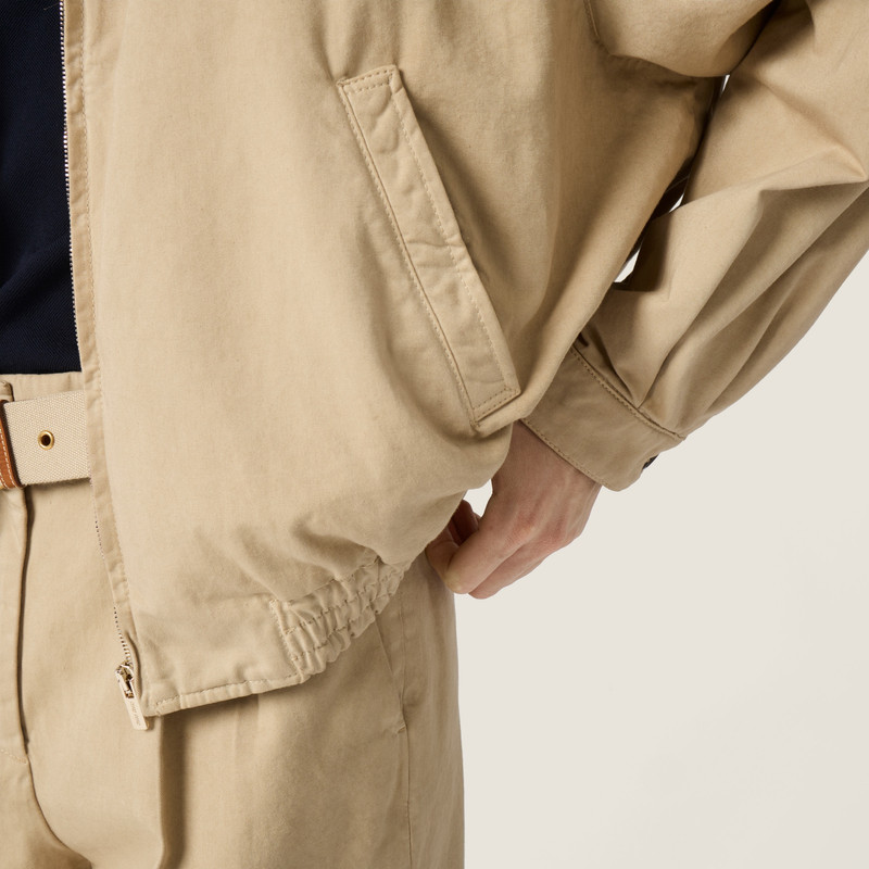 Old gabardine blouson jacket 6