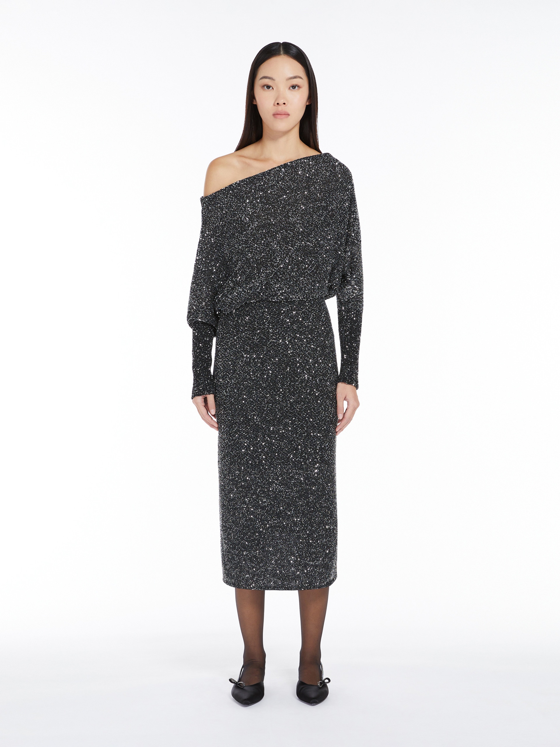 OPZIONE Viscose-yarn sequin dress - 3