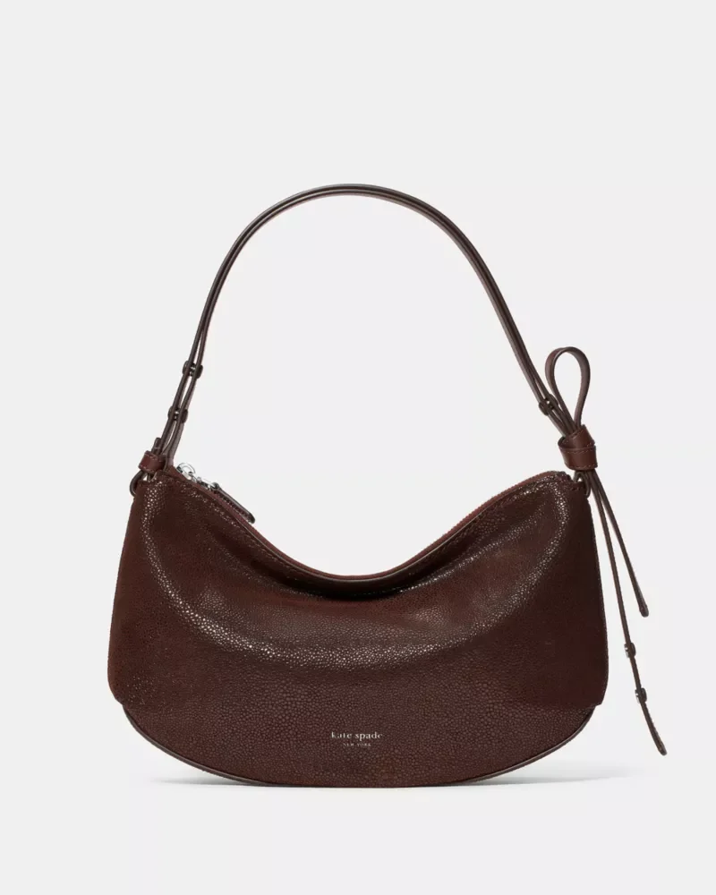 Loop Dot Suede Shoulder Bag - 1