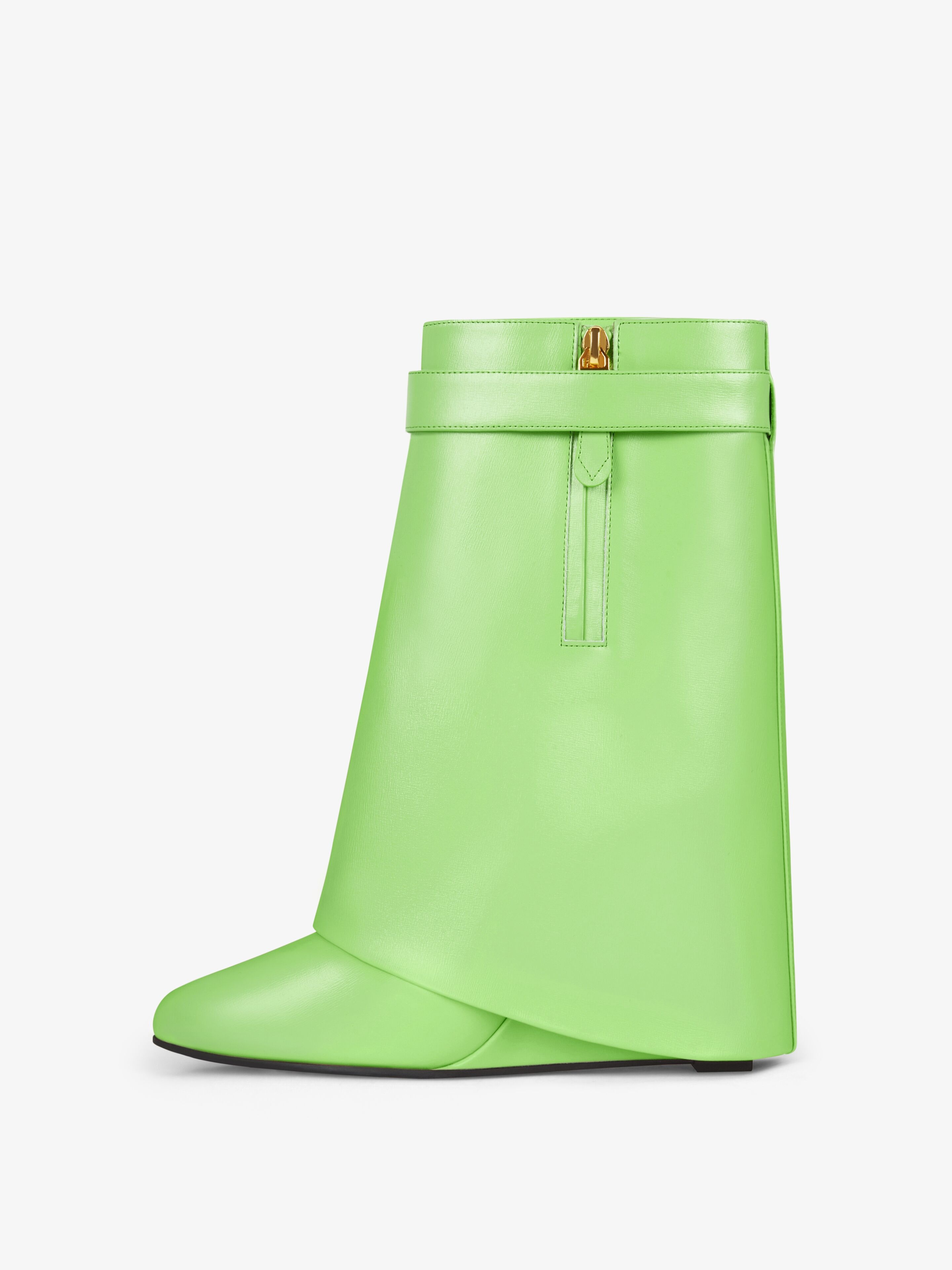 SHARK LOCK ANKLE BOOTS IN LEATHER - 4