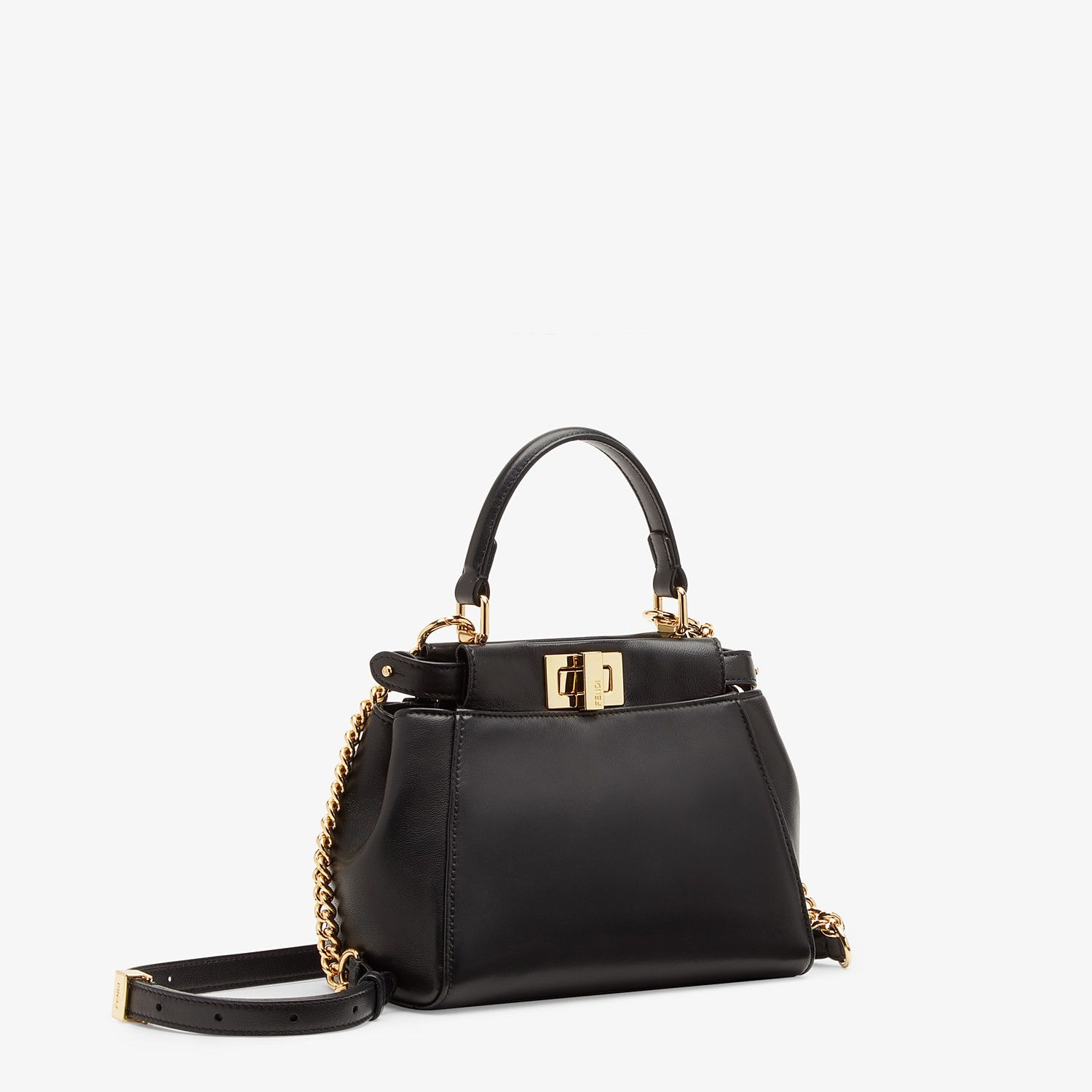 Black nappa leather minibag - 2